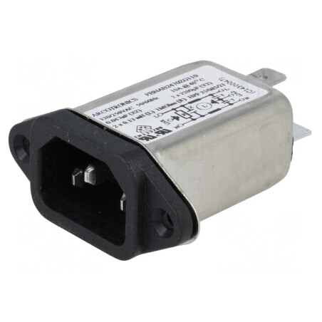 Conector alimentare AC 10A 250V IEC 60320 | Electronic-mag.ro | Componente Electronice