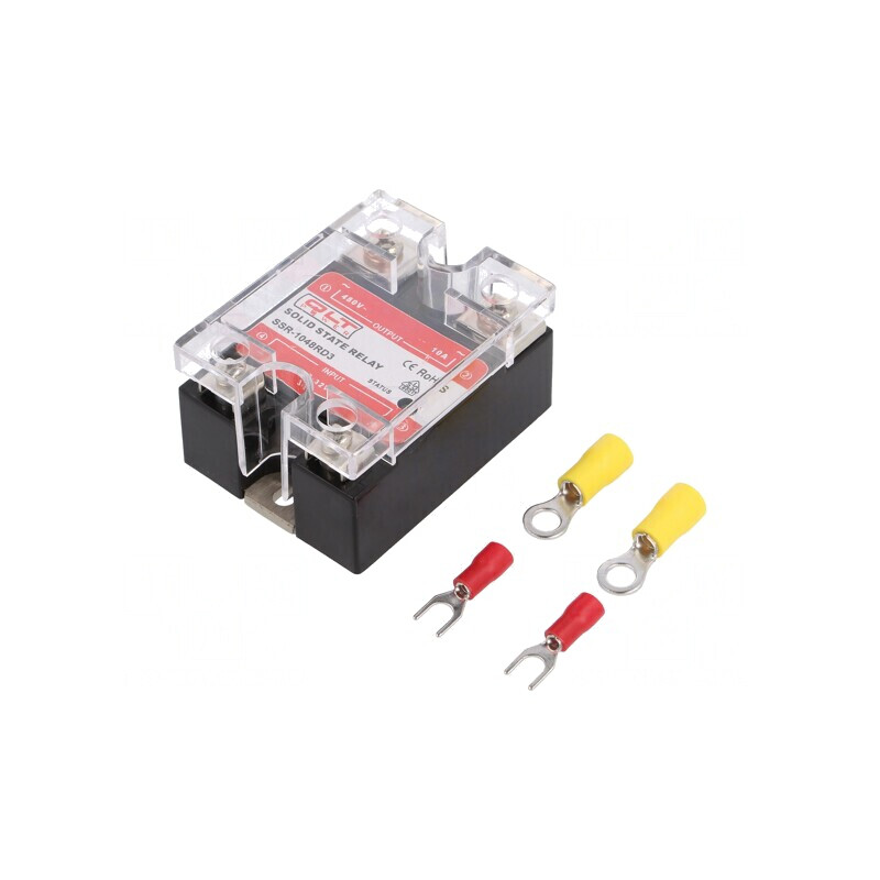 Releu Semiconductor 4-32VDC 10A 1-Fazat 44-480VAC | Electronic-mag.ro | Componente Electronice