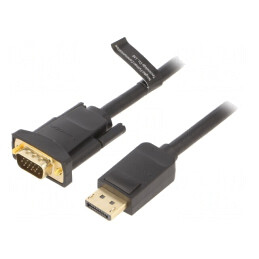 Cablu DisplayPort la D-Sub 15pin HD 3m Negru