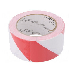 Bandă Avertizare Alb-Roșu 33m x 50mm | Electronic-mag.ro | Componente Electronice