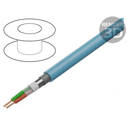 Cablu PROFIBUS Cu PUR Turcoaz 80V | Electronic-mag.ro | Componente Electronice