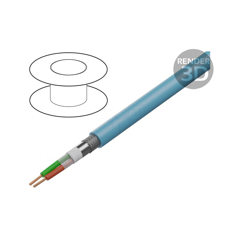 Cablu PROFIBUS Cu PUR Turcoaz 80V | Electronic-mag.ro | Componente Electronice Cablu PROFIBUS Cu PUR Turcoaz 80V | Electronic-mag.ro | Componente Electronice