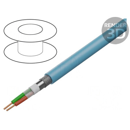 Cablu PROFIBUS Cu PUR Turcoaz 80V | Electronic-mag.ro | Componente Electronice