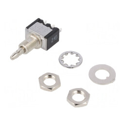 Comutator apăsabil SPDT 3A 125VAC ON-(ON) | Electronic-mag.ro | Componente Electronice