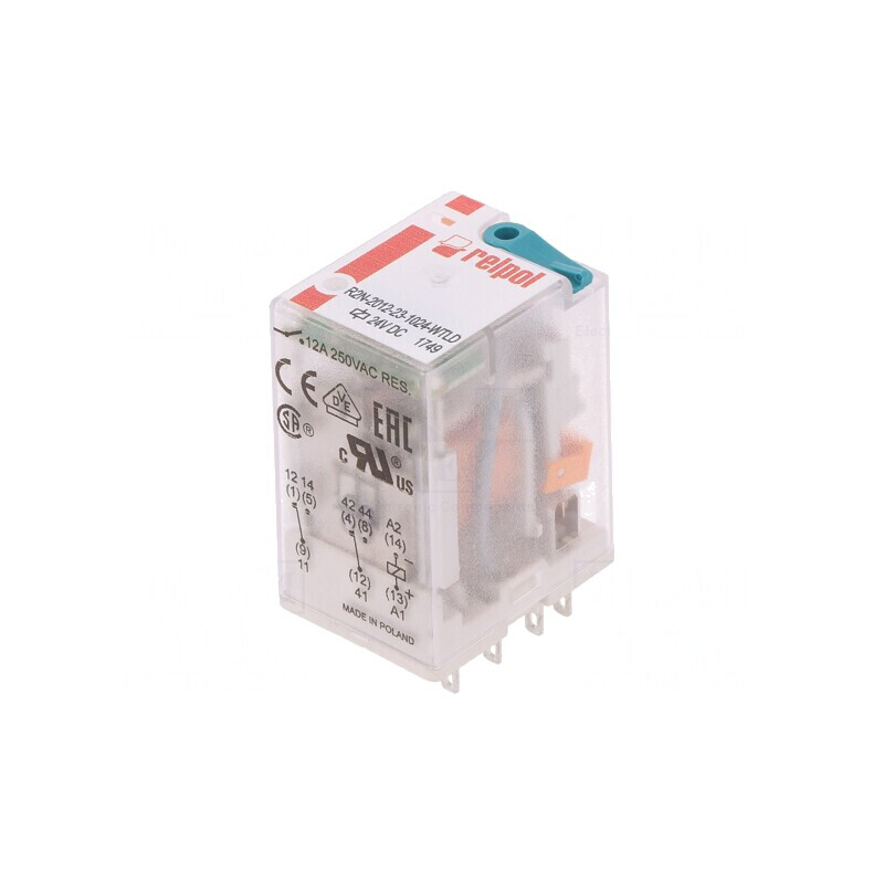 Releu Electromagnetic DPDT 24VDC 24A | Electronic-mag.ro | Componente Electronice Releu Electromagnetic DPDT 24VDC 24A | Electronic-mag.ro | Componente Electronice
