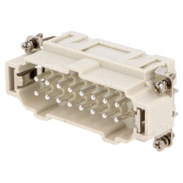 Conector HDC Inserturi Contact Tată 16PE | Electronic-mag.ro | Componente Electronice