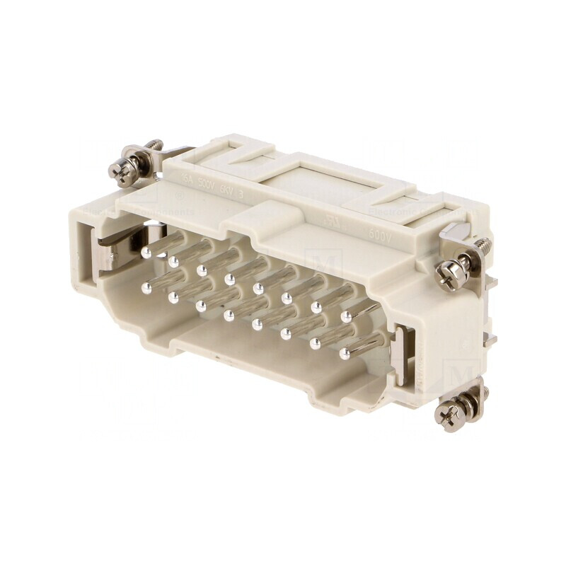 Conector HDC Inserturi Contact Tată 16PE | Electronic-mag.ro | Componente Electronice