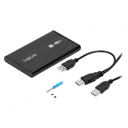 Carcasă Hard Disk 2,5" USB 2.0 Neagră | Electronic-mag.ro | Componente Electronice