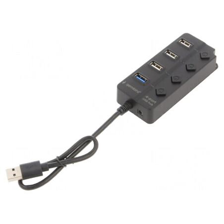 Hub USB 4 Porturi USB 2.0/3.1 Negru | Electronic-mag.ro | Componente Electronice