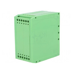 Carcasă pentru șină DIN, poliamidă, 79.5mm x 40mm x 74mm | Electronic-mag.ro | Componente Electronice