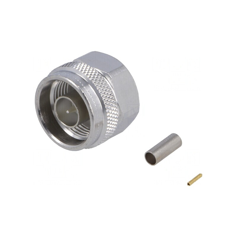 Mufă N Tată Drept 50Ω Crimpat PTFE Argintat | Electronic-mag.ro | Componente Electronice Mufă N Tată Drept 50Ω Crimpat PTFE Argintat | Electronic-mag.ro | Componente Electronice