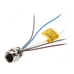 Soclu M12 PIN 5 Mamă IP67 pentru DeviceNet/CANopen | Electronic-mag.ro | Componente Electronice