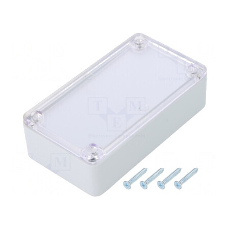 Carcasă universală COFFER TP ABS gri 55mm x 100mm x 28mm | Electronic-mag.ro | Componente Electronice