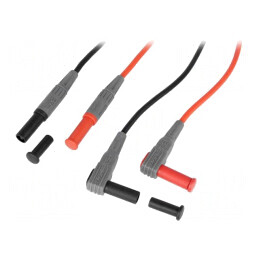 Cabluri de măsurare 10A 1m Negru și Roșu