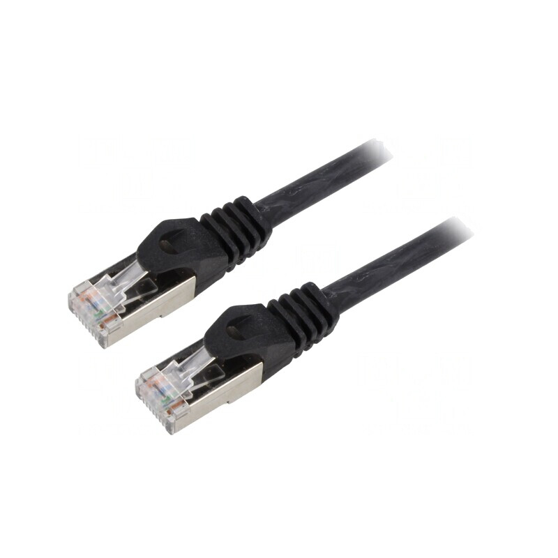 Patch Cord S/FTP Cat6a LSZH Negru 15m Cablexpert | Electronic-mag.ro | Componente Electronice