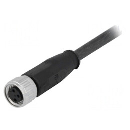 Conector M8 Drept cu Cablu 1,5m - 3 PIN Mamă