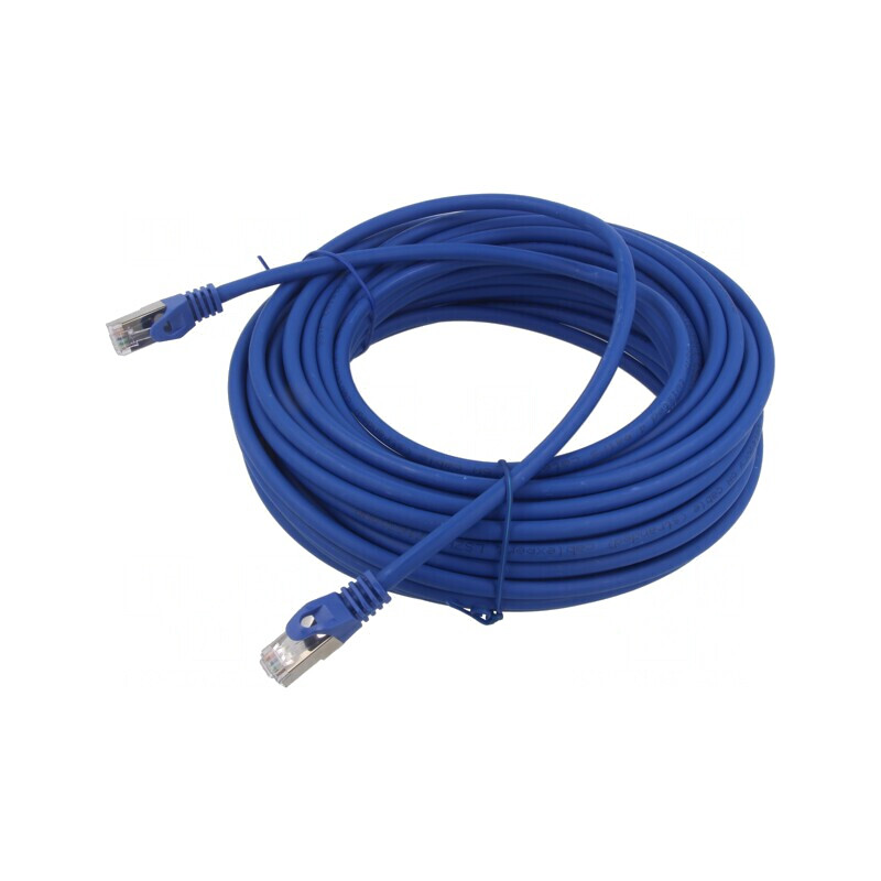 Cablu Patch Cord S/FTP Cat6a 15m Albastru | Electronic-mag.ro | Componente Electronice Cablu Patch Cord S/FTP Cat6a 15m Albastru | Electronic-mag.ro | Componente Electronice