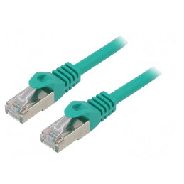 Cablu Patch S/FTP Cat 6a Cupru LSZH Verde 15m Cablexpert