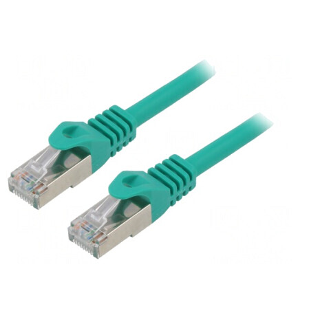 Cablu Patch S/FTP Cat 6a Cupru LSZH Verde 15m Cablexpert | Electronic-mag.ro | Componente Electronice