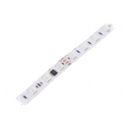 Bandă LED RGB 24V 60 LED/m 10mm PCB Alb | Electronic-mag.ro | Componente Electronice