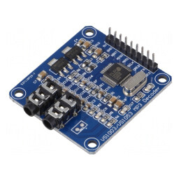 Modul: audio; decodor; SPI; 5VDC; IC: VS1003B; înşurubare