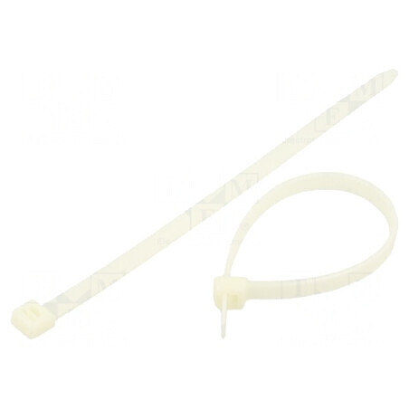 Colier de strângere poliamidă 200mm x 7,6mm naturală | Electronic-mag.ro | Componente Electronice