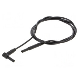 Cablu de măsurare 10A 600V 1m negru | Electronic-mag.ro | Componente Electronice