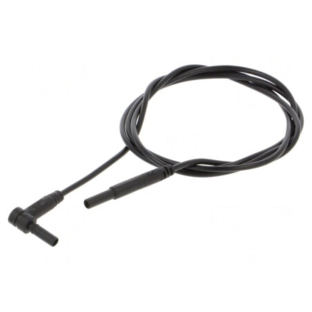 Cablu de măsurare 10A 600V 1m negru | Electronic-mag.ro | Componente Electronice