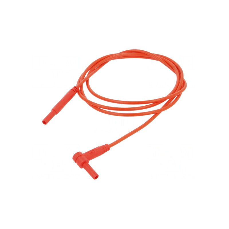 Cablu de măsurare 10A 600V 1m roșu | Electronic-mag.ro | Componente Electronice
