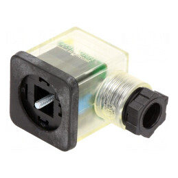 Conector cu Valvă Mufă 18mm 3 Pin 90°