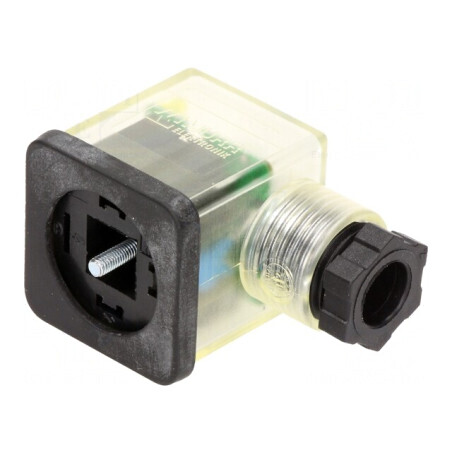 Conector cu Valvă Mufă 18mm 3 Pin 90° | Electronic-mag.ro | Componente Electronice