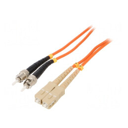 Patch Cord Fibră OM2 SC/UPC-ST/UPC 5m Portocaliu | Electronic-mag.ro | Componente Electronice