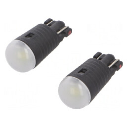 Lampă Auto LED T10 12V 1W Albă VISIONPRO W5W 50lm