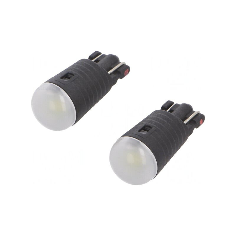 Lampă Auto LED T10 12V 1W Albă VISIONPRO W5W 50lm | Electronic-mag.ro | Componente Electronice