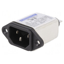 Conector Alimentare AC Soclu Tată 6A 250V | Electronic-mag.ro | Componente Electronice