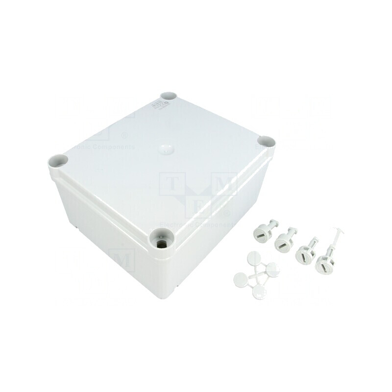 Carcasă universală gri IP55 pentru perete 137x160x77 mm | Electronic-mag.ro | Componente Electronice
