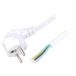 Cablu Alimentare 5m Alb 16A CEE 7/7 | Electronic-mag.ro | Componente Electronice