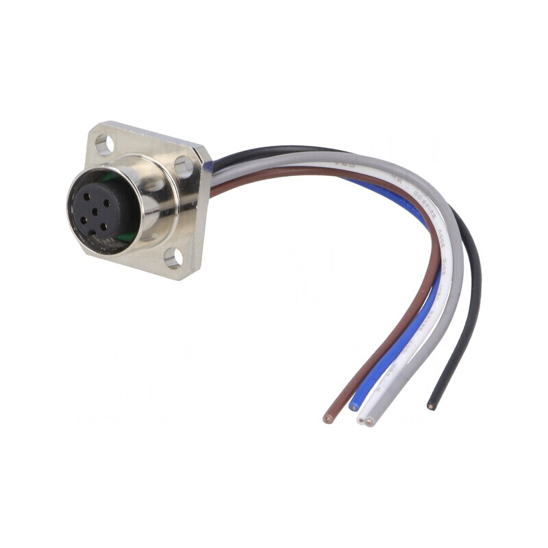 Soclu M12 5 PIN Mamă IP67 60V 4A | Electronic-mag.ro | Componente Electronice