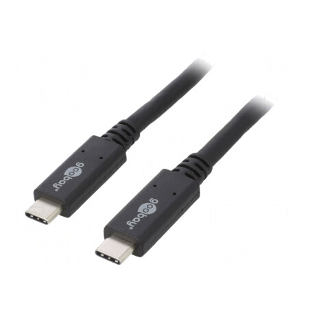 Cablu USB 3.2 USB C 0,5m Negru 20Gbps | Electronic-mag.ro | Componente Electronice
