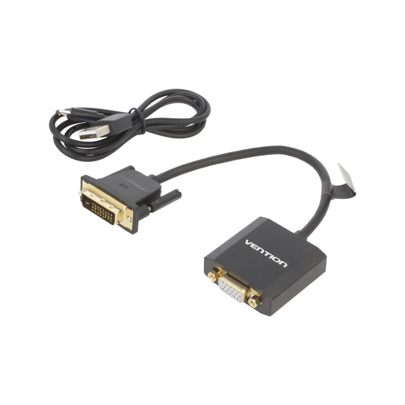 Convertor PVC 0,15m Negru Ø5mm | Electronic-mag.ro | Componente Electronice