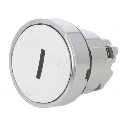 Comutator apăsare 22mm albă | Electronic-mag.ro | Componente Electronice