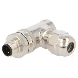 Mufă M12 4 Pin Ethernet pe Cablu IP67 250V 4A | Electronic-mag.ro | Componente Electronice