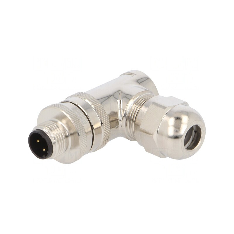 Mufă M12 4 Pin Ethernet pe Cablu IP67 250V 4A | Electronic-mag.ro | Componente Electronice