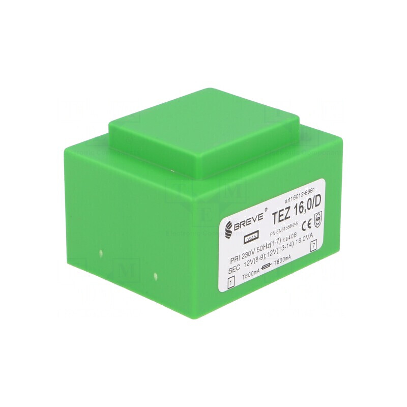 Transformator Encapsulat 16VA 230V AC la 12V 666.6mA | Electronic-mag.ro | Componente Electronice Transformator Encapsulat 16VA 230V AC la 12V 666.6mA | Electronic-mag.ro | Componente Electronice