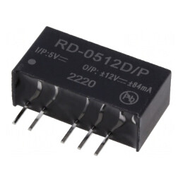 Convertor DC/DC 2W 5V la 12V și -12V | Electronic-mag.ro | Componente Electronice