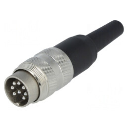 Conector M16 mufă tată 8 pini 100V drept | Electronic-mag.ro | Componente Electronice