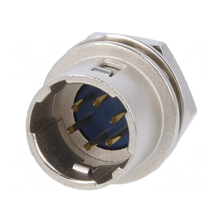 Conector circular HR10 push-pull soclu 2A aurit 6 PIN-uri | Electronic-mag.ro | Componente Electronice