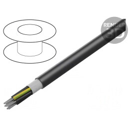 Cablu de Control Negru ÖLFLEX® ROBUST FD 12G0,5mm2
