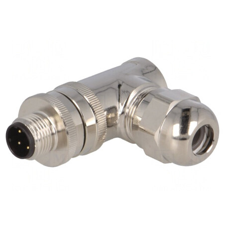 Mufă M12 4PIN Ethernet IP67 250V 4A | Electronic-mag.ro | Componente Electronice