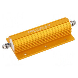 Rezistor bobinat cu radiator 100Ω 100W M4 | Electronic-mag.ro | Componente Electronice